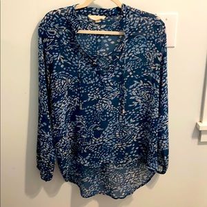 Floral sheer blouse